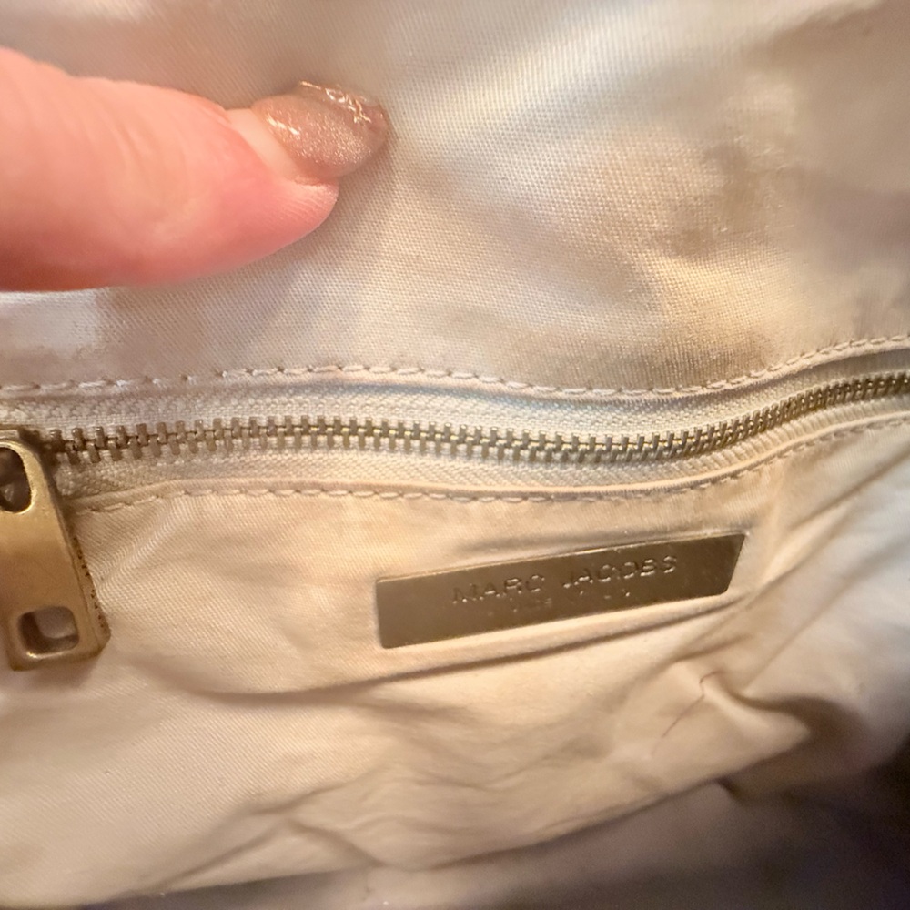 Marc Jacobs White Leather Quilted Large Stam bag w/Snakeskin MSRP$1,495 dustbag - Picture 12 of 13
